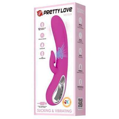 Vibrador Succionador Recargable - Sex Shop